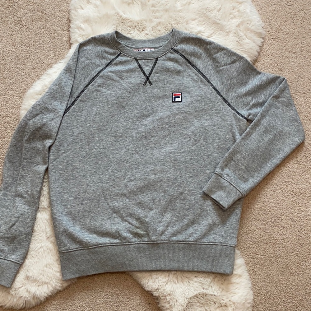 FILA GRAY CREWNECK SWEATSHIRT SIZE S